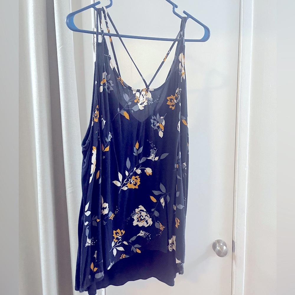 Maurices Blue Backless Camisole Top